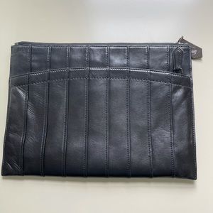 Reed Krakoff black leather clutch
